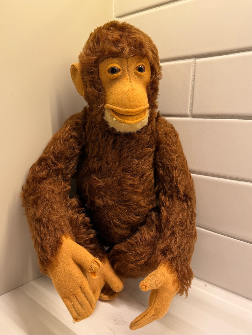Vintage Steiff “Jocko” Chimpanzee Plush, 35 cm (approx. 13”)
